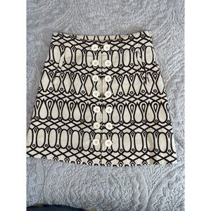 Anthropologie Taikonhu Skirt Womens 2 Brown Geometric Woven Boho Classic